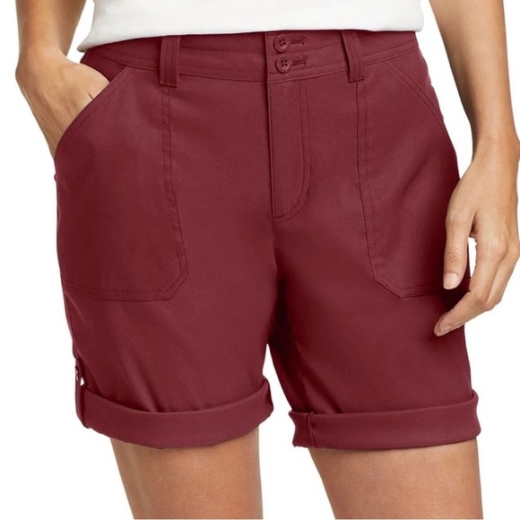 Eddie Bauer Rolled Hem Bermuda Shorts Size 12 NWT - Picture 1 of 8